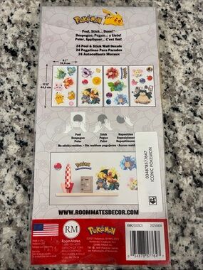 Pokemon Yellow & Blue Psyduck Peel-and-Stick Wall Decal Set